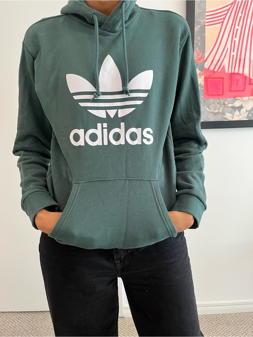 ADIDAS Green hoodie S
